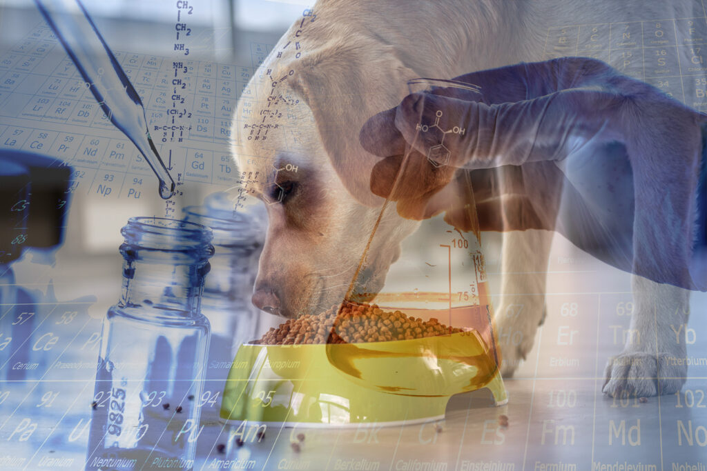 How to reduct trace metals in dog food